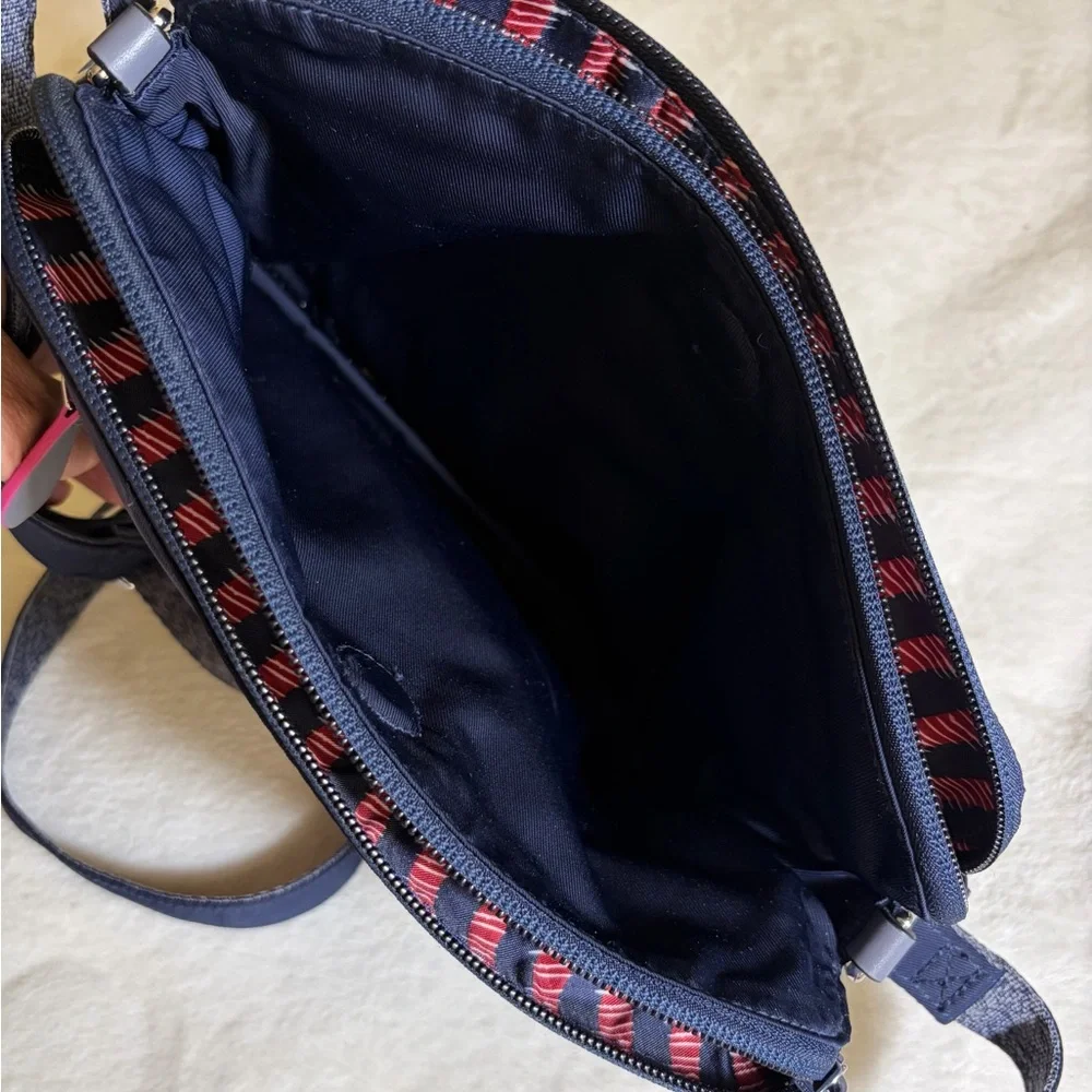 Vera Bradley Midnight Blue 3 Compartment Crossbody Bag‎